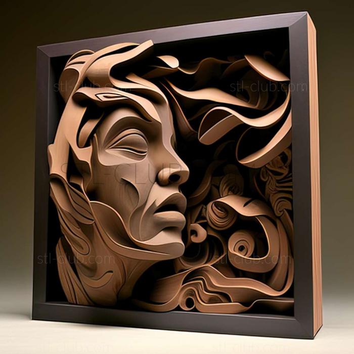 3D мадэль Джуди Гибсон, американская художница. (STL)
